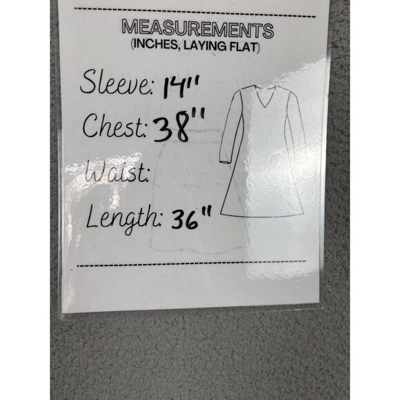 Raisins Curve Black Tranquilo Caftan 2X Plus With Ruffle Sleeves V-Neckline NWTs - Picture 8 of 8